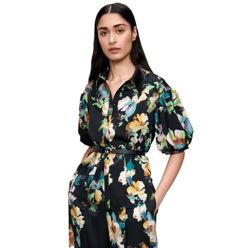 Veronika Maine Impressionist Blooms Blouse